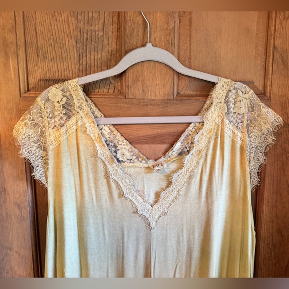 POL Yellow “Sweetheart Confession” Lace Knit Top - Size 3X - Picture 4 of 16